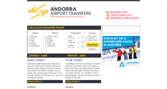 Desktop Screenshot of andorraairporttransfers.com